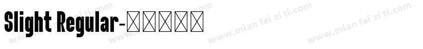 Slight Regular字体转换